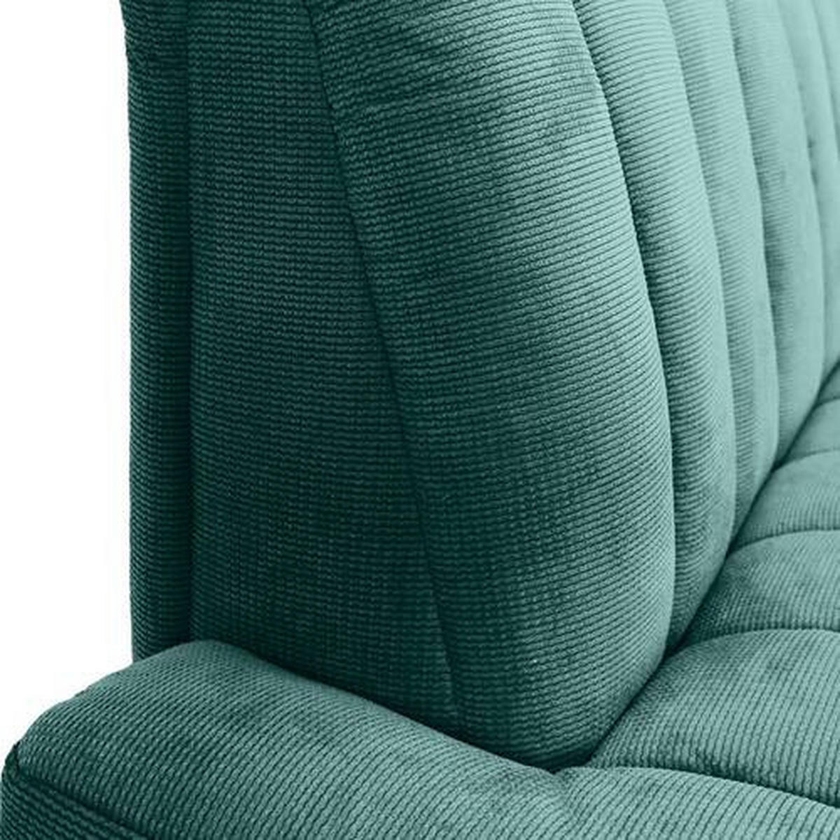 SITZBANK 175/87/77 cm  in Grün  - Schwarz/Grün, Design, Textil/Metall (175/87/77cm) - Novel