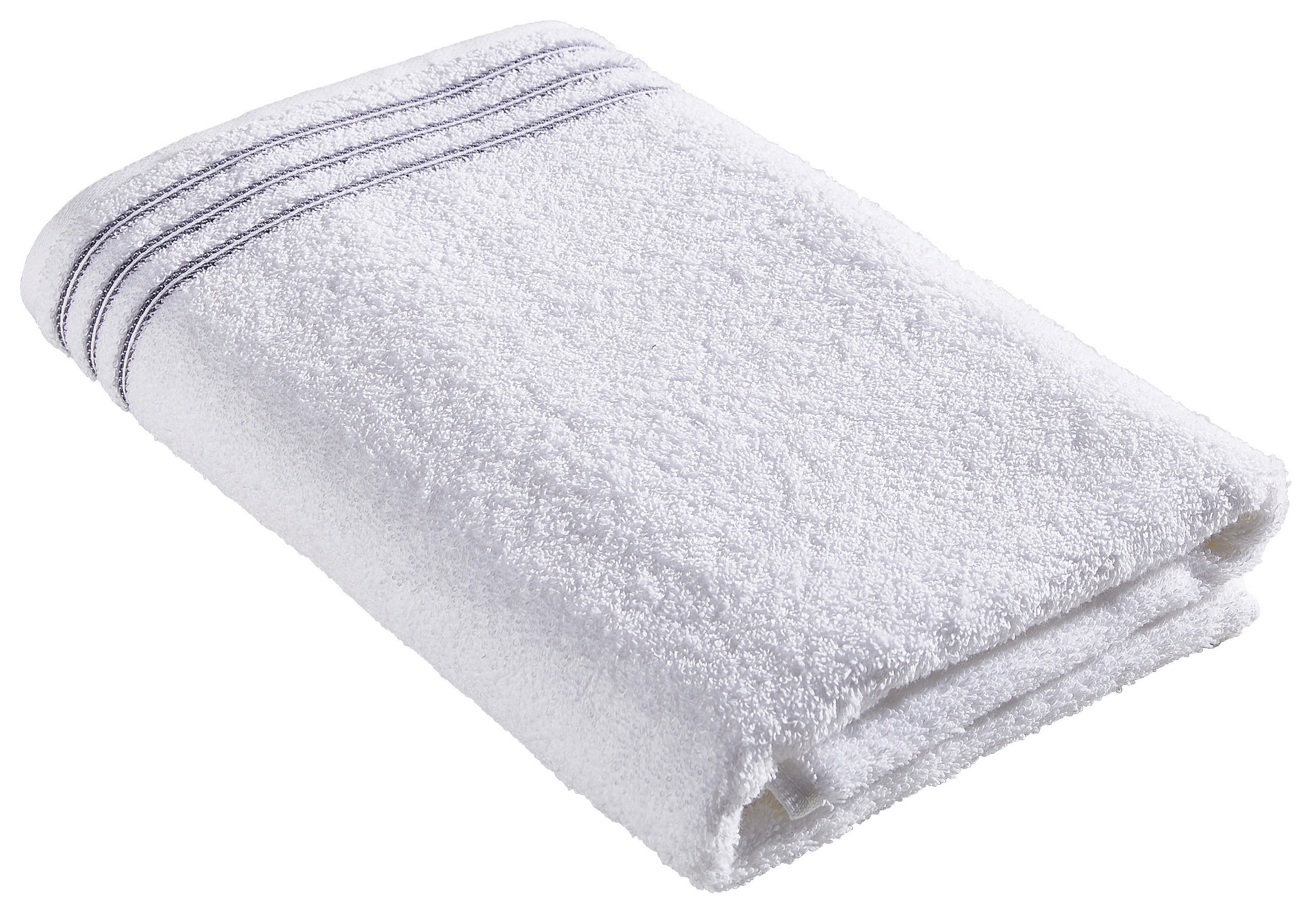 DUSCHTUCH 67/140 cm Grossetto  - Weiß, Basics, Textil (67/140cm) - Vossen