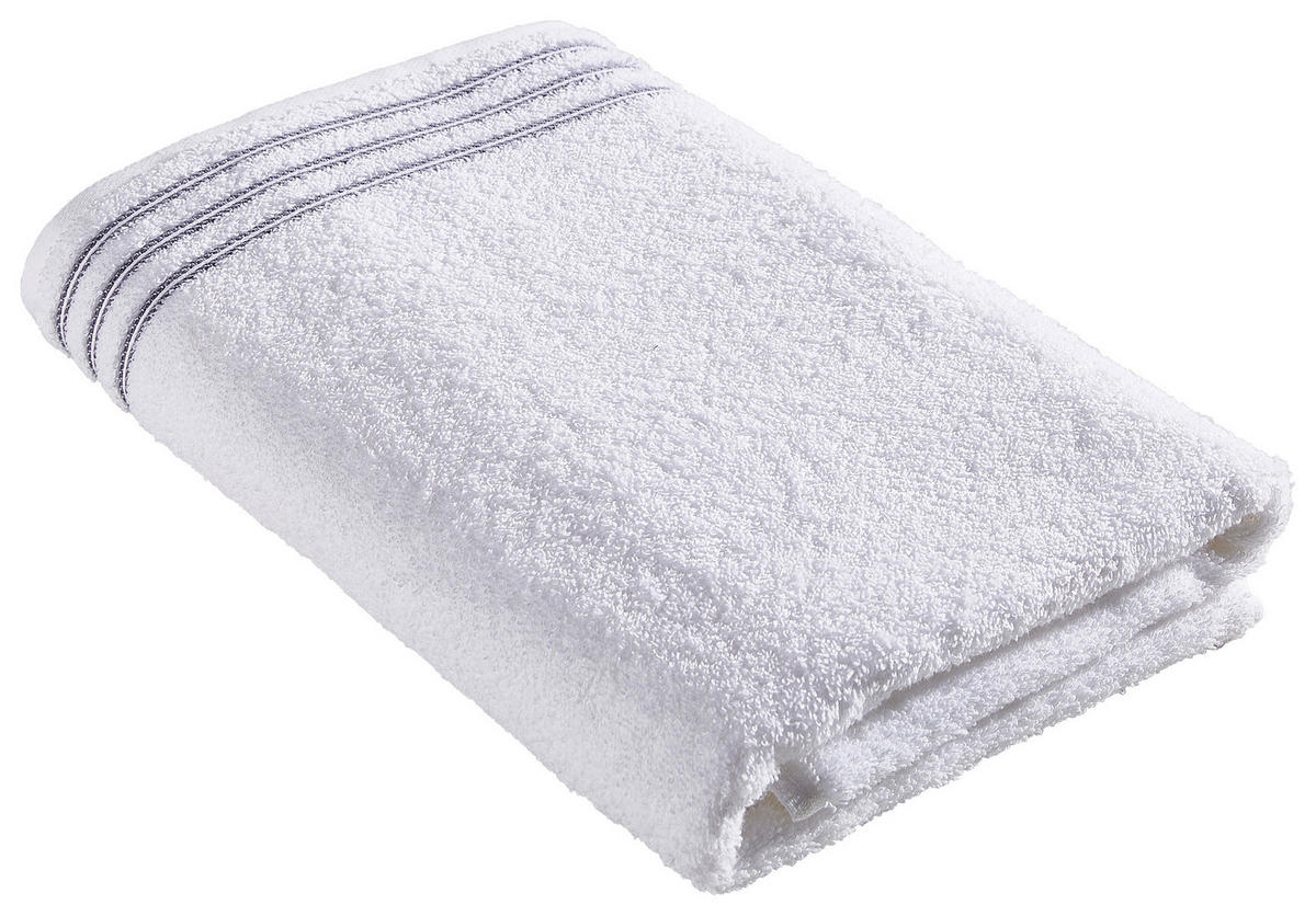 DUSCHTUCH Grossetto 67/140 cm  - Weiss, Basics, Textil (67/140cm) - Vossen