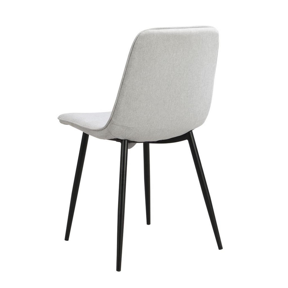 STOLICA  crna, svijetlo siva  metal, tekstil      - svijetlo siva/crna, Moderno, metal/tekstil (47/84/52cm) - Boxxx