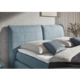 BOXSPRINGBETT 180/200 cm  in Hellblau  - Alufarben/Hellblau, KONVENTIONELL, Textil (180/200cm) - Dieter Knoll