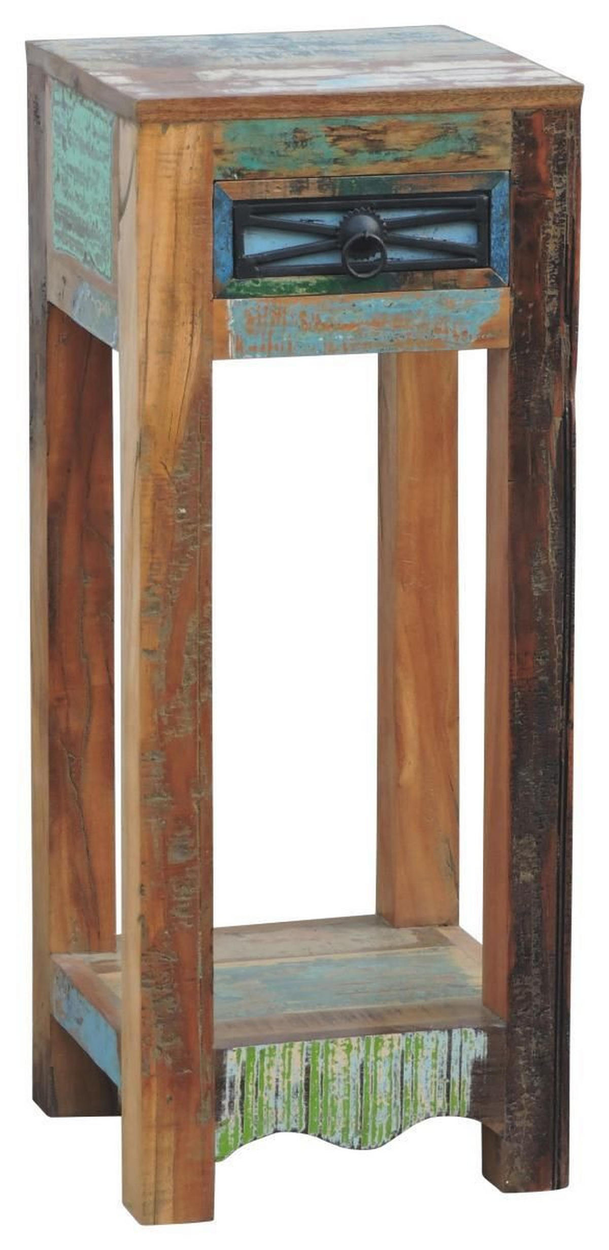 BEISTELLTISCH 30/30/75 cm Altholz Multicolor quadratisch  - Multicolor, LIFESTYLE, Holz (30/30/75cm) - Landscape
