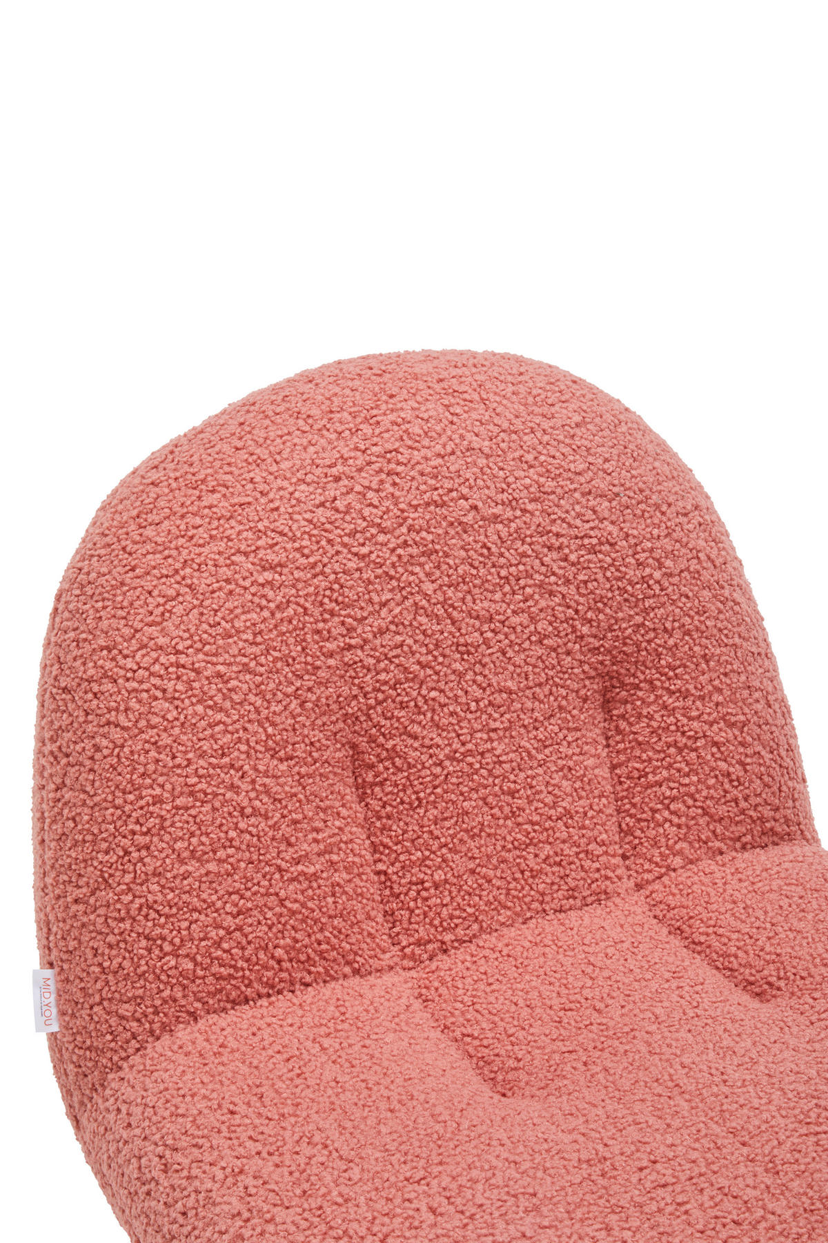 SESSEL Bouclé Koralle    - Koralle/Schwarz, MODERN, Textil/Metall (74/67/93cm) - MID.YOU