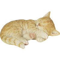 DÍSZ MACSKA - sárga, Lifestyle, műanyag (19,8/15,2/9,3cm)