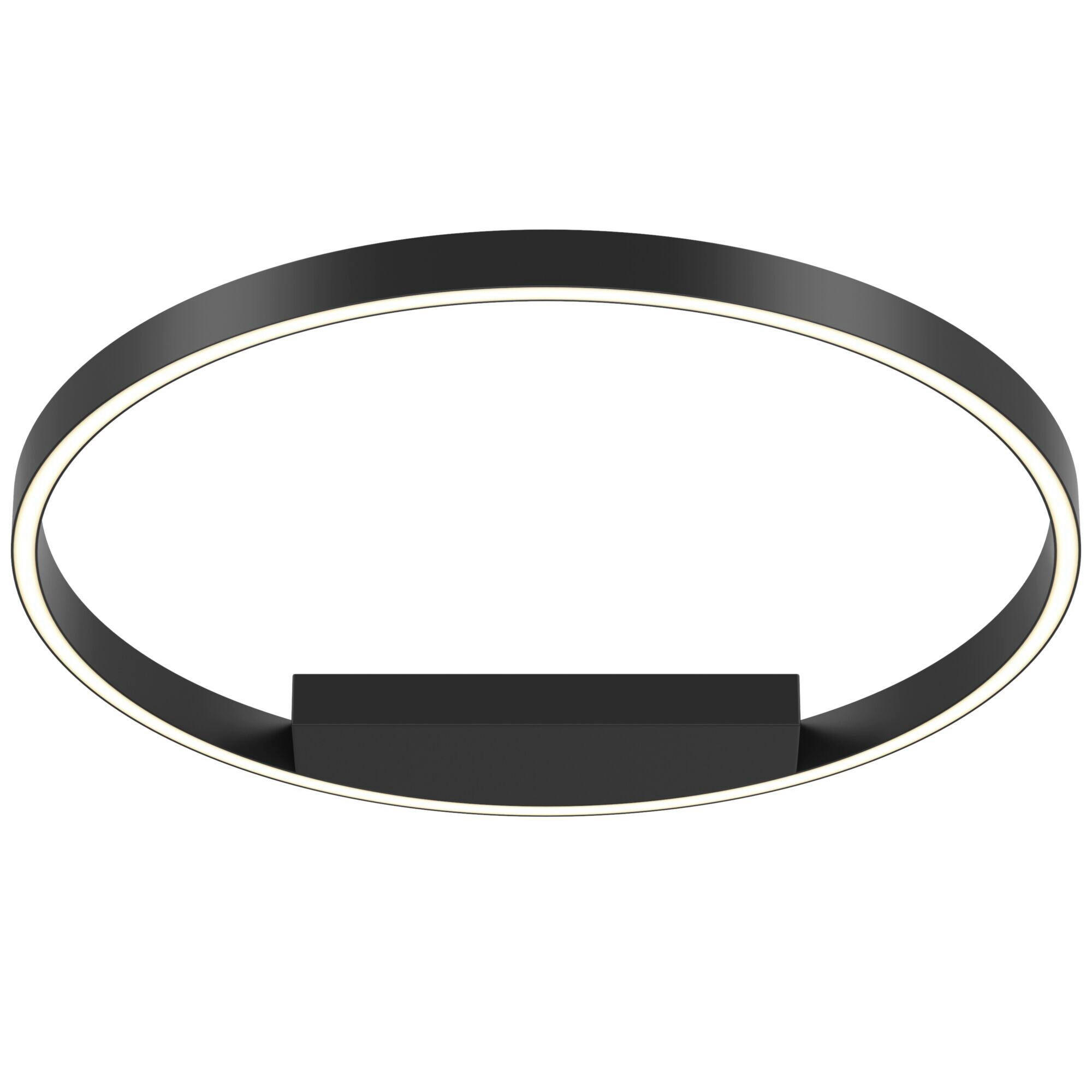 DECKENLEUCHTE Modern 60/3,5 cm   - Schwarz, Trend, Metall (60/3,5cm) - MAYTONI