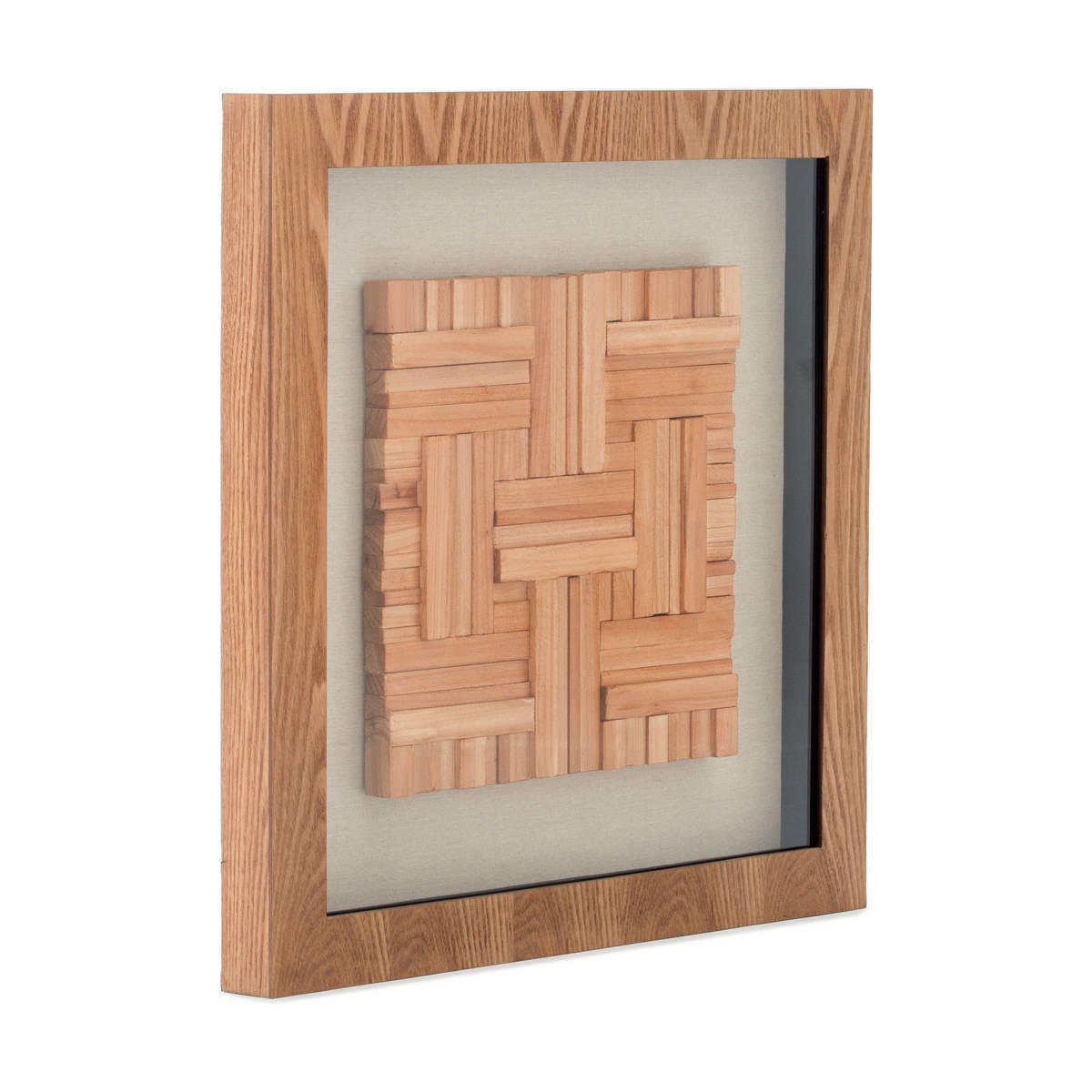OBJEKTBILD 60/60 cm  - Weiss/Braun, Trend, Holz/Holzwerkstoff (60/60cm) - Kayoom