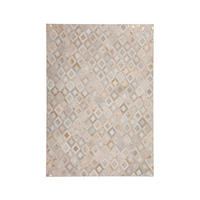 FLACHWEBETEPPICH 160/230 cm Spark 110 Elfenbein Gold Goldfarben, Beige  - Beige/Goldfarben, Basics, Leder/Textil (160/230cm) - Novel