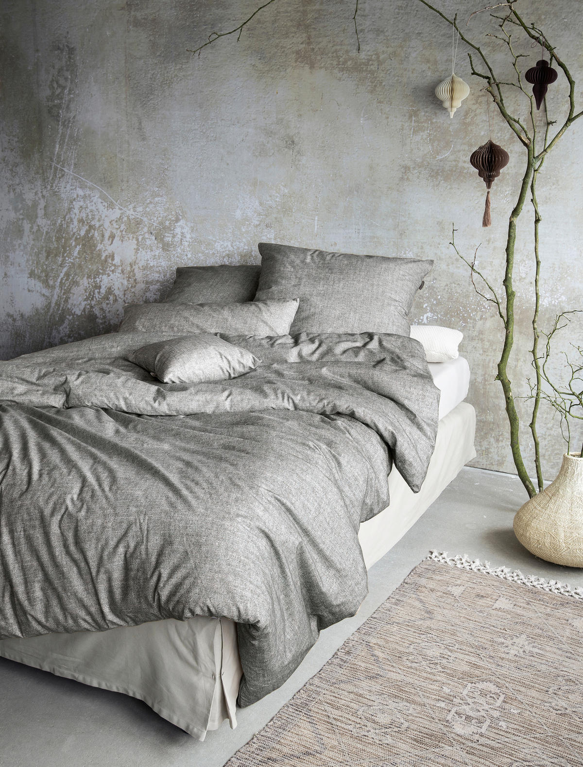 BETTWÄSCHE Renforcé 155/200 cm  - Grau, KONVENTIONELL, Textil (155/200cm) - Irisette