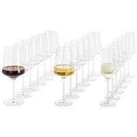 GLÄSERSET Lichtweiss 18-teilig - Transparent, Design, Glas (8,3/22,5/8,3cm) - Ritzenhoff
