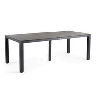 GARTENTISCH Metall, Kunststoff Anthrazit, Grau rechteckig  - Anthrazit/Grau, Basics, Kunststoff/Metall (280/100/75cm) - Tierra Outdoor
