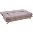 SCHLAFSOFA Webstoff Gelb  - Gelb/Buchefarben, KONVENTIONELL, Holz/Textil (205/86/94cm) - Carryhome