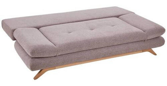 SCHLAFSOFA Webstoff Dunkelblau  - Buchefarben/Dunkelblau, KONVENTIONELL, Holz/Textil (205/86/94cm) - Carryhome