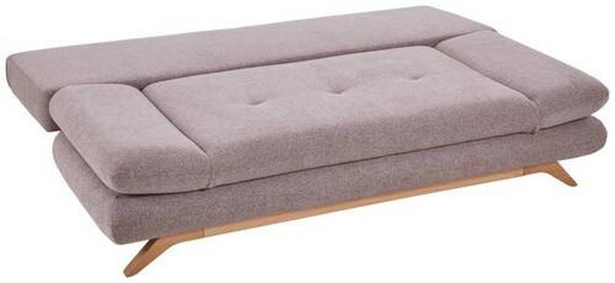 KANAPÉÁGY textil sötétszürke  - bükkszínű/sötétszürke, Konventionell, textil/fa (205/86/94cm) - Carryhome