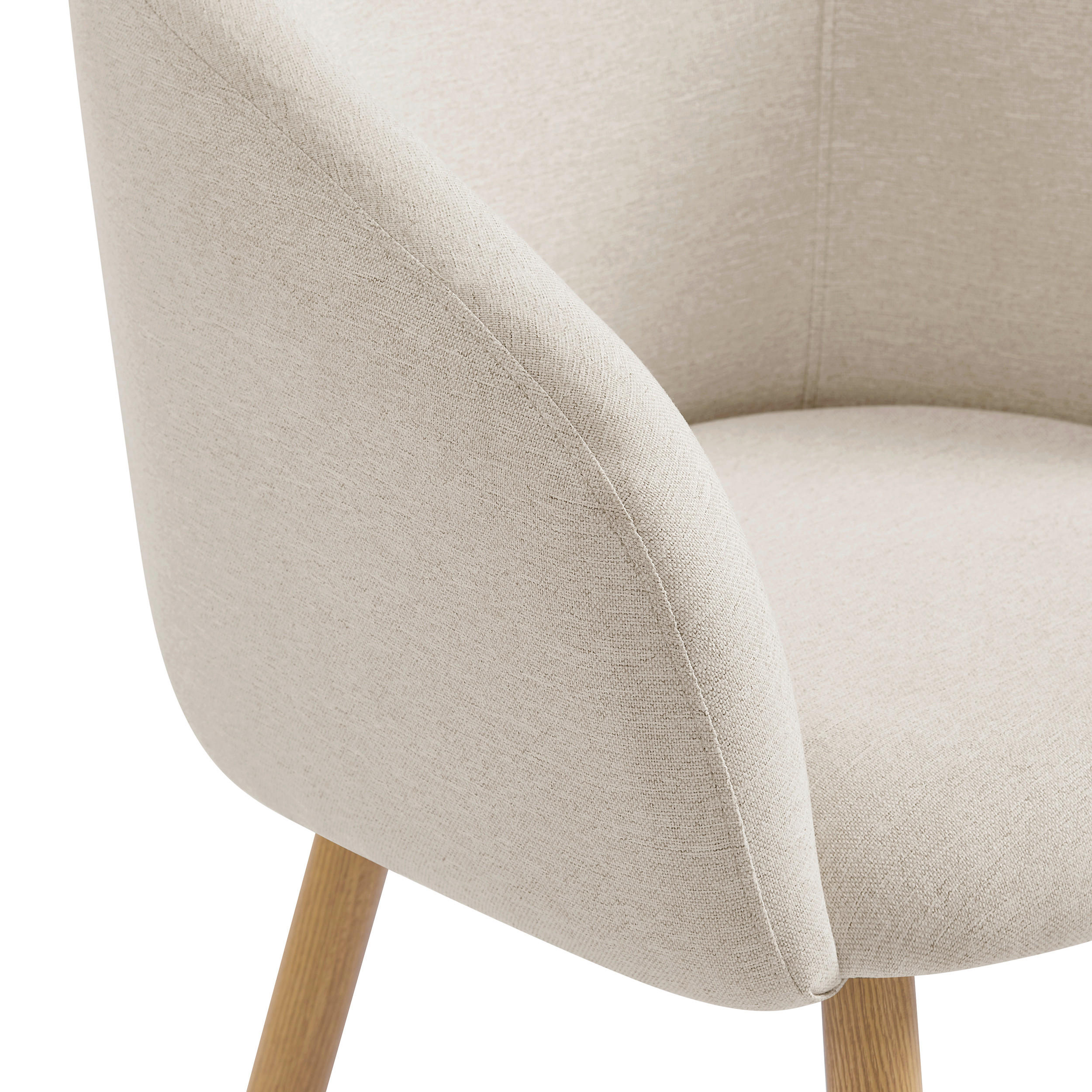 Thumbnail - Livetastic Armlehnstuhl-Set, Beige, Textil, konisch, 64.5x84x58 cm, Esszimmer, Stühle, Esszimmerstühle, Esszimmerstühle-...