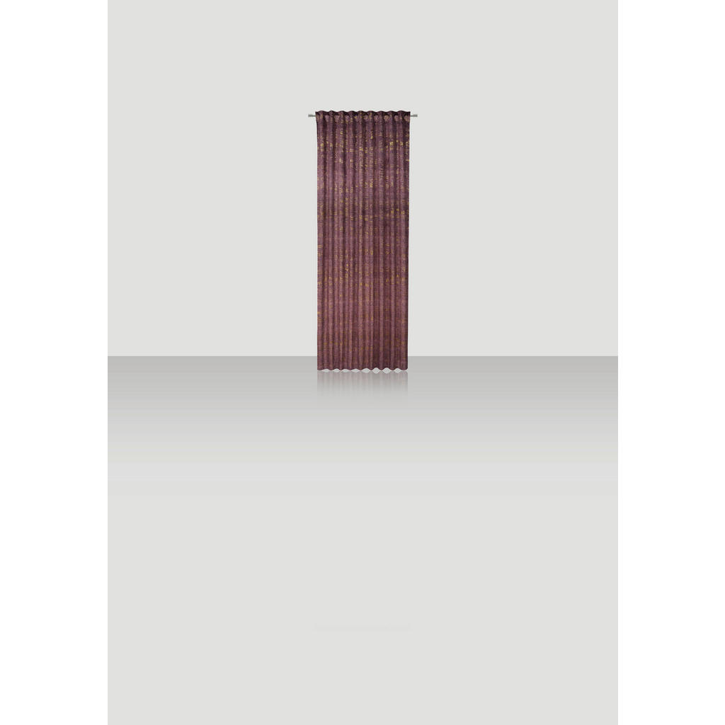Thumbnail - Novel Fertigvorhang Muro, Mauve, Textil, Struktur, 138x245 cm, für Stange und Schiene geeignet, mit Kombiband, Wohntexti...