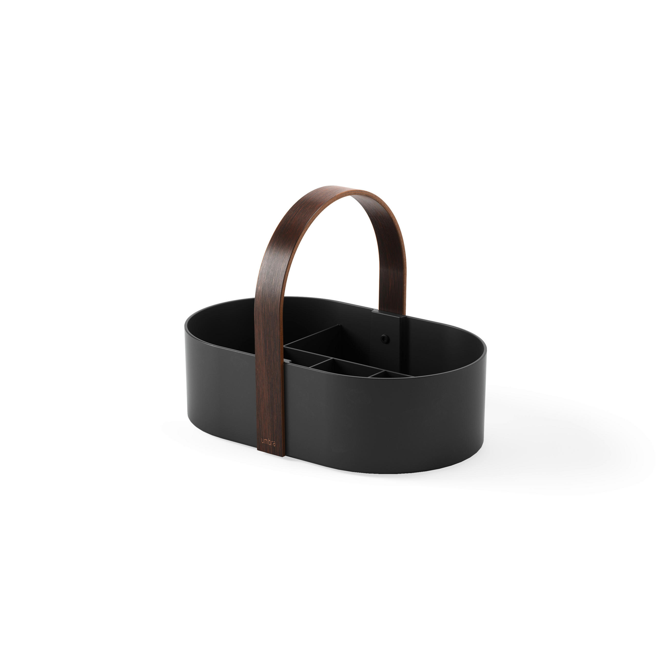ORGANIZER  - Walnussfarben/Schwarz, Basics, Holz/Kunststoff (30/20/23cm) - Umbra