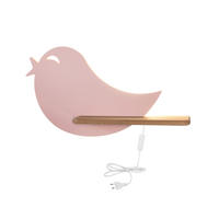 KINDERWANDLEUCHTE 40/12/21.5 cm   - Pink, Basics, Holz/Holzwerkstoff (40/12/21.5cm)