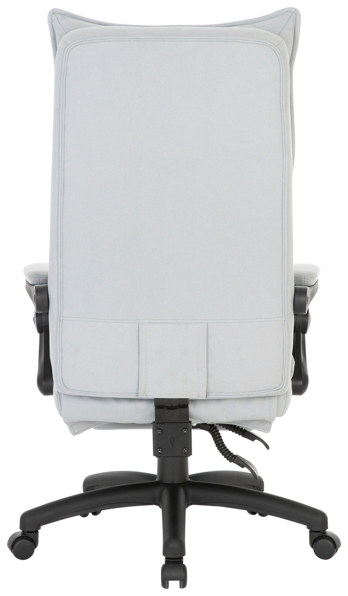 PISARNIŠKI STOL kovina, umetna masa, tekstil črna, svetlo siva  - črna/svetlo siva, Design, kovina/umetna masa (66/115-123/70cm) - Venda