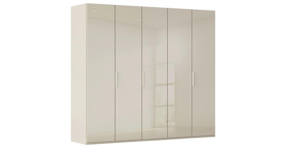 DREHTÜRENSCHRANK 251/223/60 cm,  in Champagner, 5-türig  - Champagner, Basics, Glas/Holzwerkstoff (251/223/60cm) - Novel