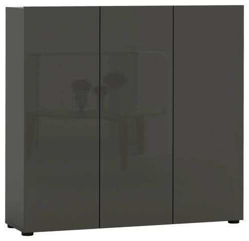 SCHUHSCHRANK Anthrazit  - Anthrazit/Schwarz, Design, Holzwerkstoff/Kunststoff (120/115/34cm) - Xora