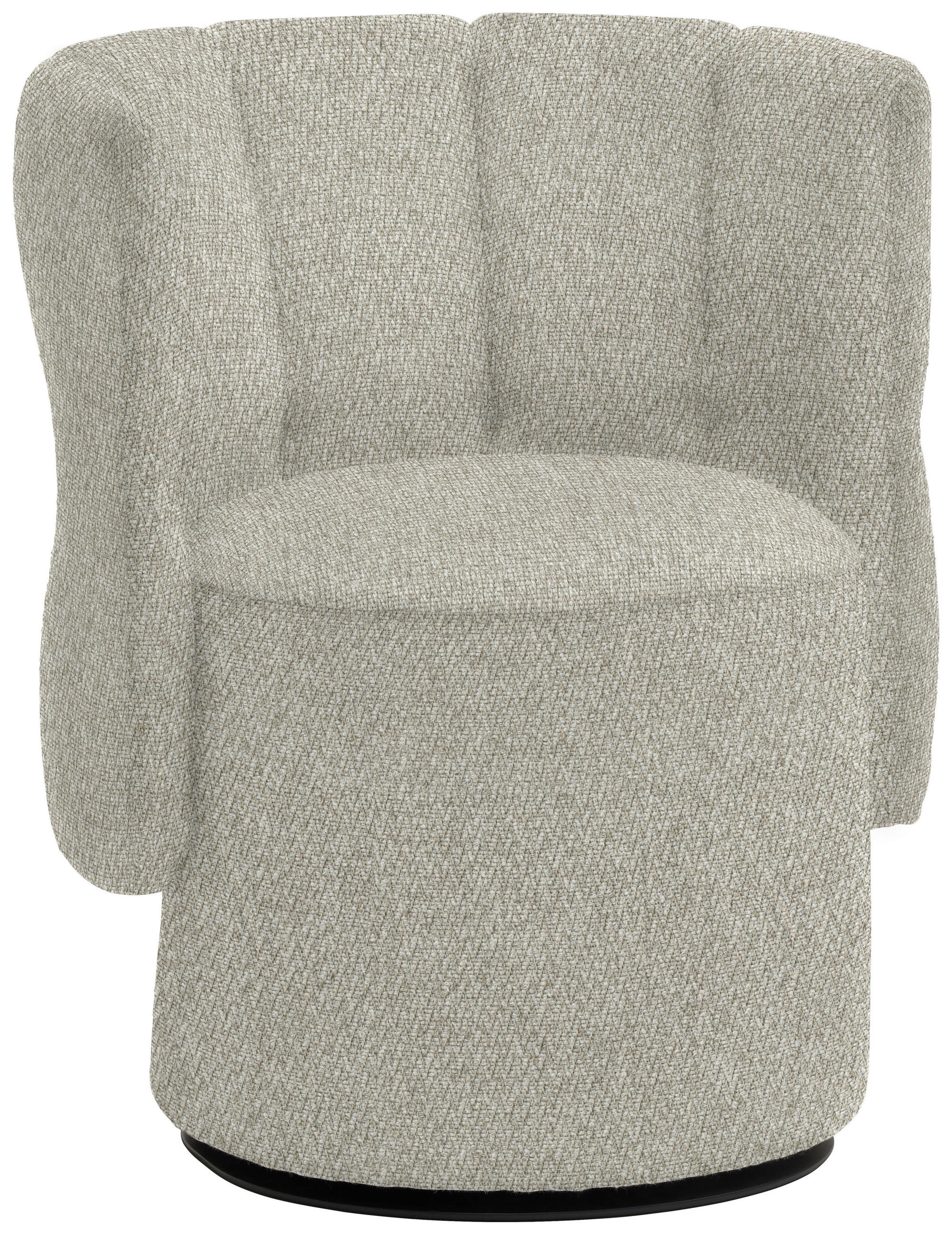 COCKTAILSESSEL in Webstoff Beige  - Beige/Schwarz, Design, Holz/Textil (73/82/62cm) - Emilio Belluti