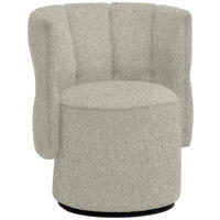 COCKTAILSESSEL in Webstoff Beige  - Beige/Schwarz, Design, Holz/Textil (73/82/62cm) - Emilio Belluti