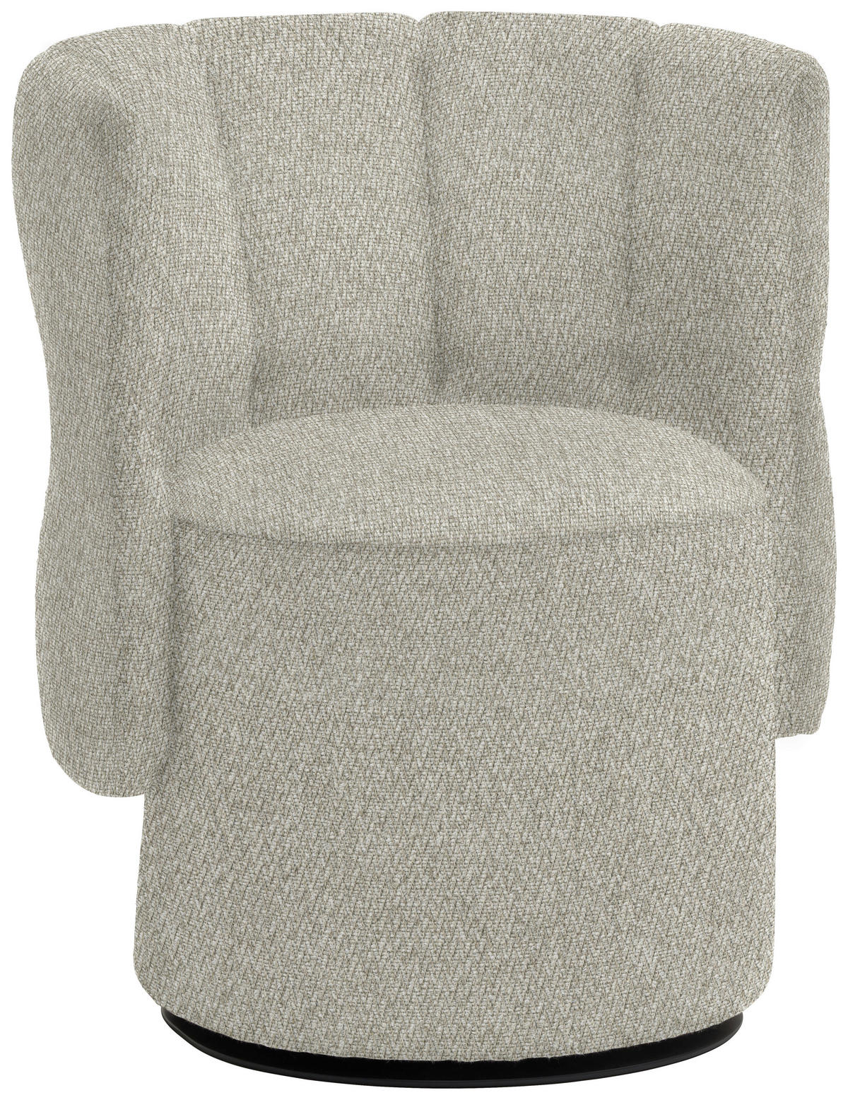 COCKTAILSESSEL in Webstoff Beige  - Beige/Schwarz, Design, Holz/Textil (73/82/62cm) - Emilio Belluti