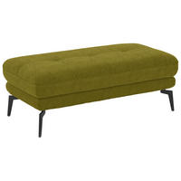 HOCKER in Textil Grün  - Schwarz/Grün, Design, Textil/Metall (132/45/68cm) - Beldomo Style