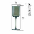 WEINGLAS 340 ml  - Grün, Trend, Glas (7,5/22cm) - Novel