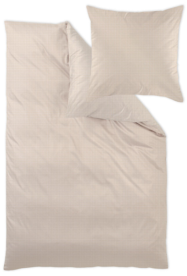 POSTELJNINA YASHA 140/200 cm damast bež  - bež, Konvencionalno, tekstil (140/200cm) - Curt Bauer