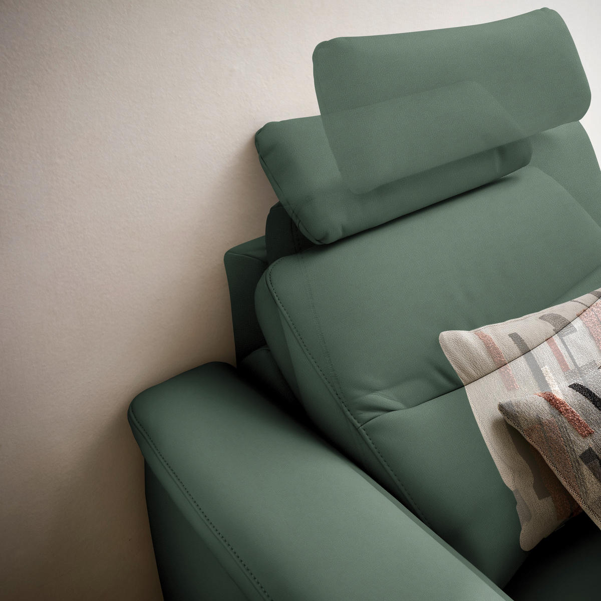 ECKSOFA  in Echtleder Waldgrün  280/249 cm  - Waldgrün/Anthrazit, Design, Leder/Metall (280/249cm) - Himolla Komfortklass