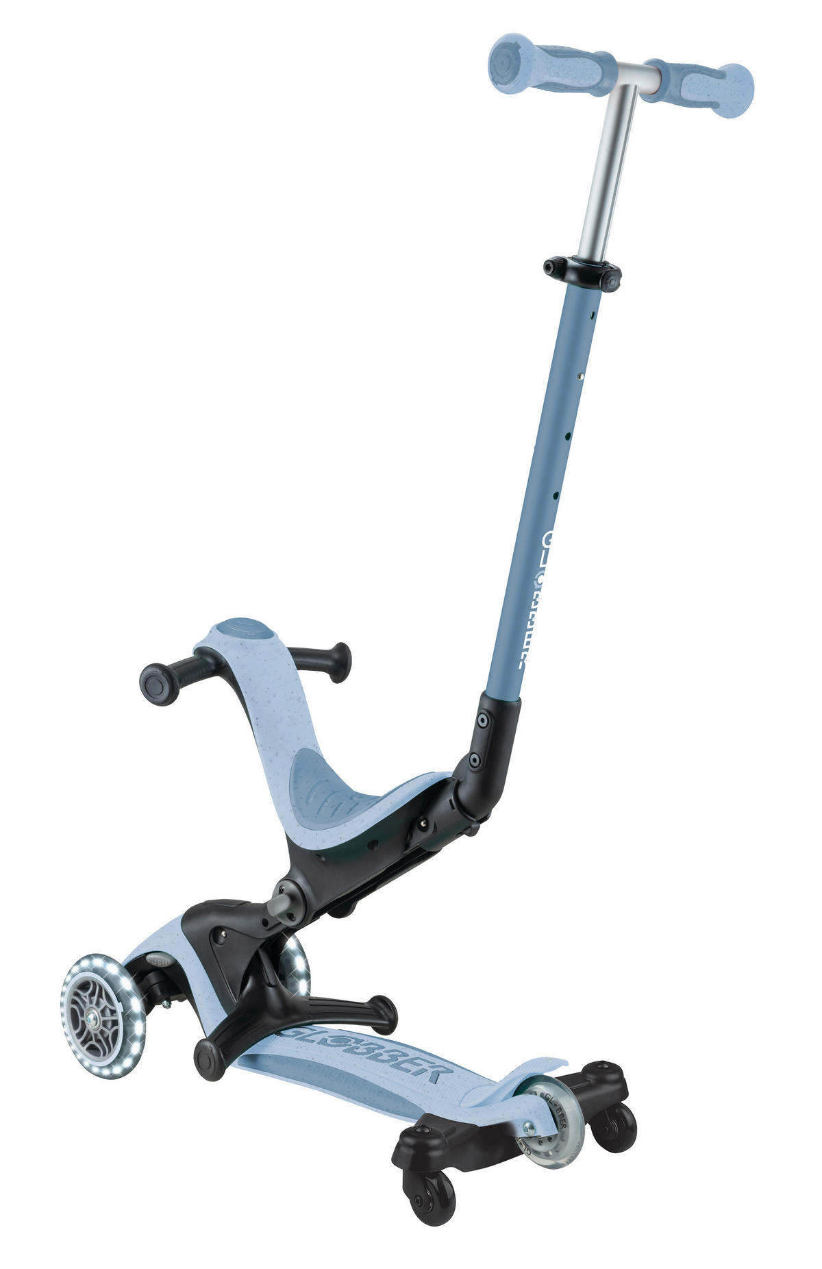 LAUFRAD GO-UP DELUXE LIGHTS ECO 360  - Pastellblau, Basics, Kunststoff/Metall (65/22/98,5cm) - GLOBBER