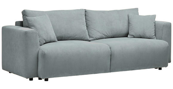 SCHLAFSOFA Cord Mintgrün  - Schwarz/Mintgrün, Design, Kunststoff/Textil (250/92/105cm) - Carryhome