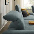 ECKSOFA  in Bouclé Graublau  170-195/280 cm  - Graublau/Schwarz, Design, Textil/Metall (170-195/280cm) - Dieter Knoll