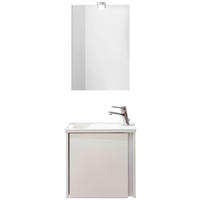 GÄSTEBAD - Weiss, Konventionell, Glas/Holzwerkstoff (50cm) - Xora