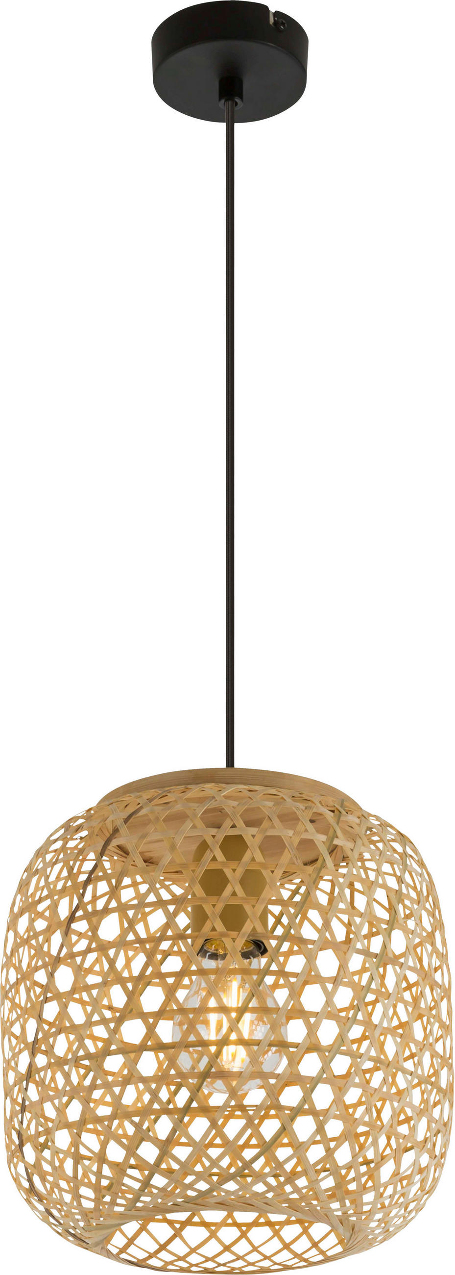 HÄNGELEUCHTE 23/135 cm   - Naturfarben, Design, Naturmaterialien/Kunststoff (23/135cm) - Novel