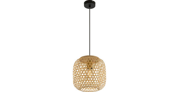 HÄNGELEUCHTE 23/135 cm - Naturfarben, Design, Naturmaterialien/Kunststoff (23/135cm) - Novel