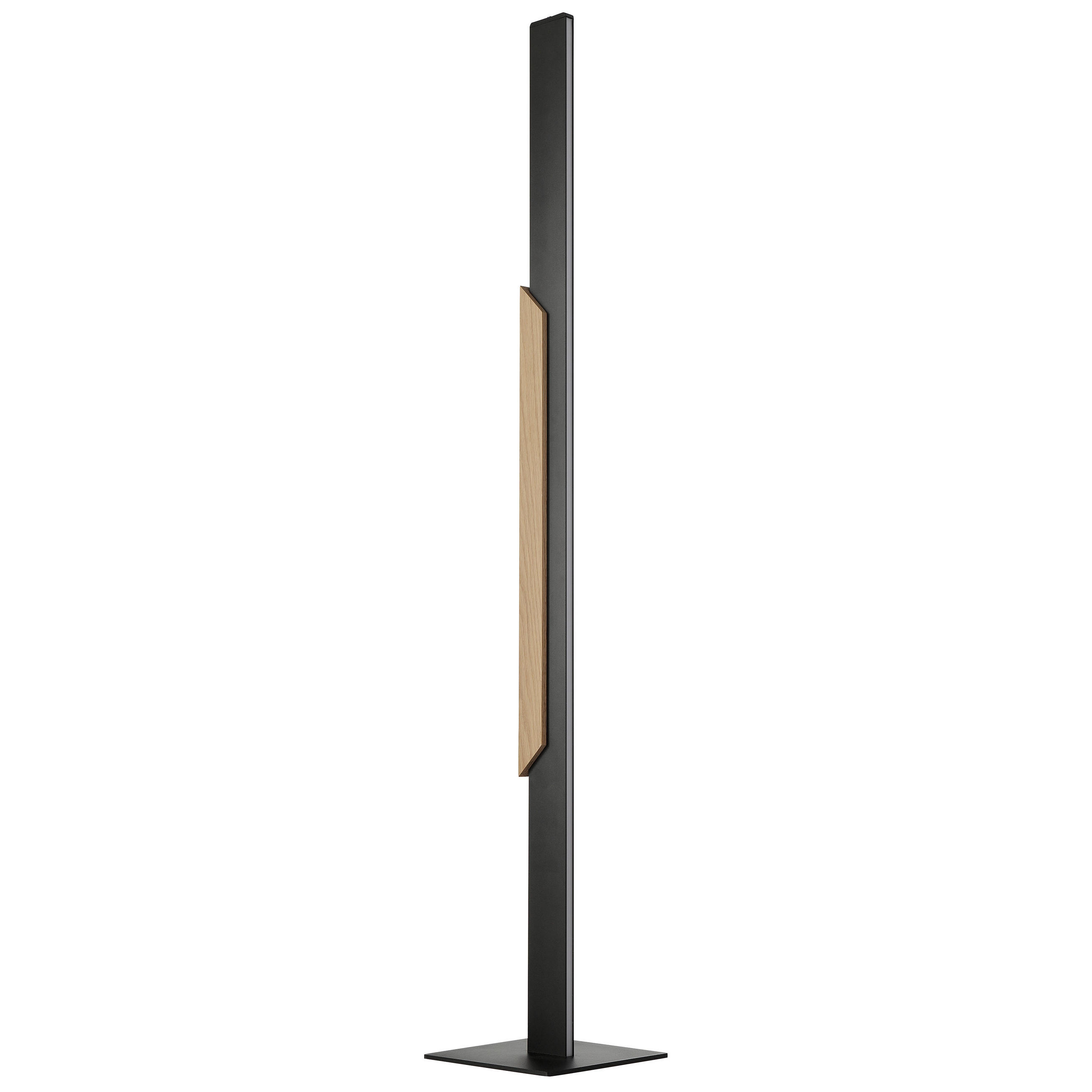 LED-STEHLEUCHTE 20/20/126 cm    - Eiche Bianco/Schwarz, Natur, Holz/Kunststoff (20/20/126cm)