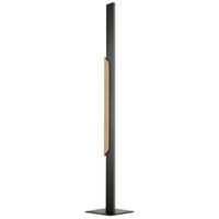 LED-STEHLEUCHTE 20/20/126 cm    - Eiche Bianco/Schwarz, Natur, Holz/Kunststoff (20/20/126cm) - Brilliant