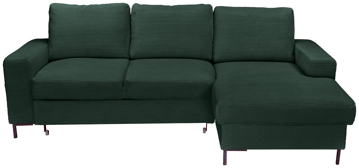 Freisteller von Carryhome ECKSOFA Dunkelgrün Cord.