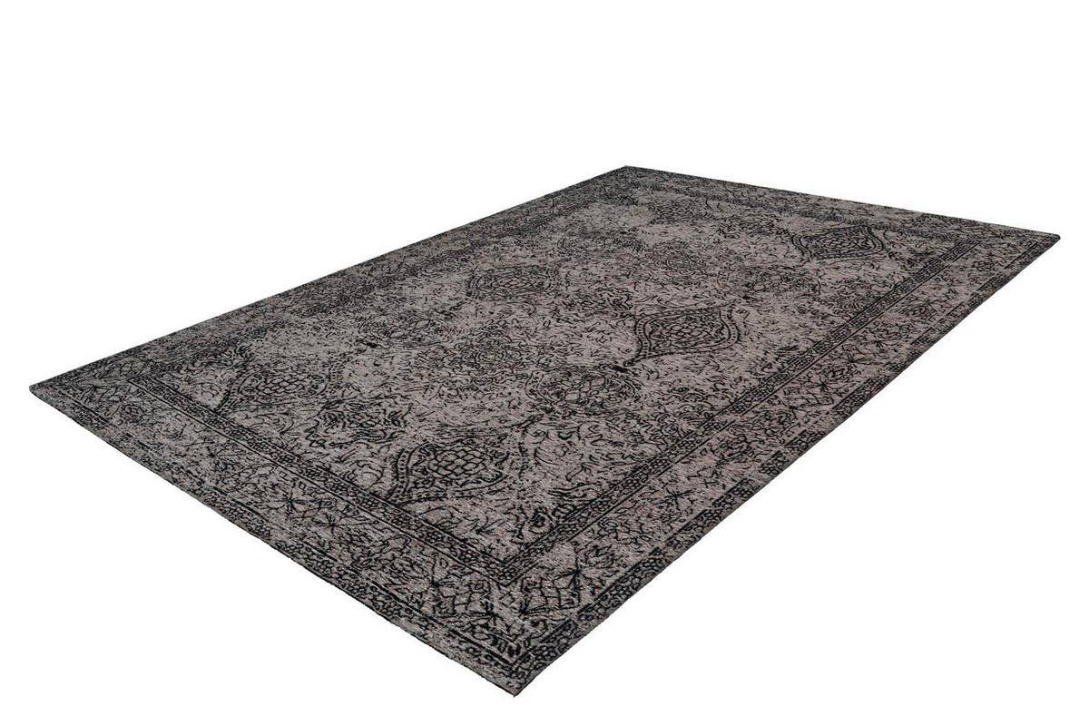 FLACHWEBETEPPICH 120/170 cm Iglesia 300 Grau / Schwarz Grau, Schwarz  - Schwarz/Grau, KONVENTIONELL, Textil (120/170cm)