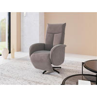 RELAXSESSEL in Textil Taupe  - Taupe/Schwarz, KONVENTIONELL, Textil/Metall (75/112/82cm) - Sit & More