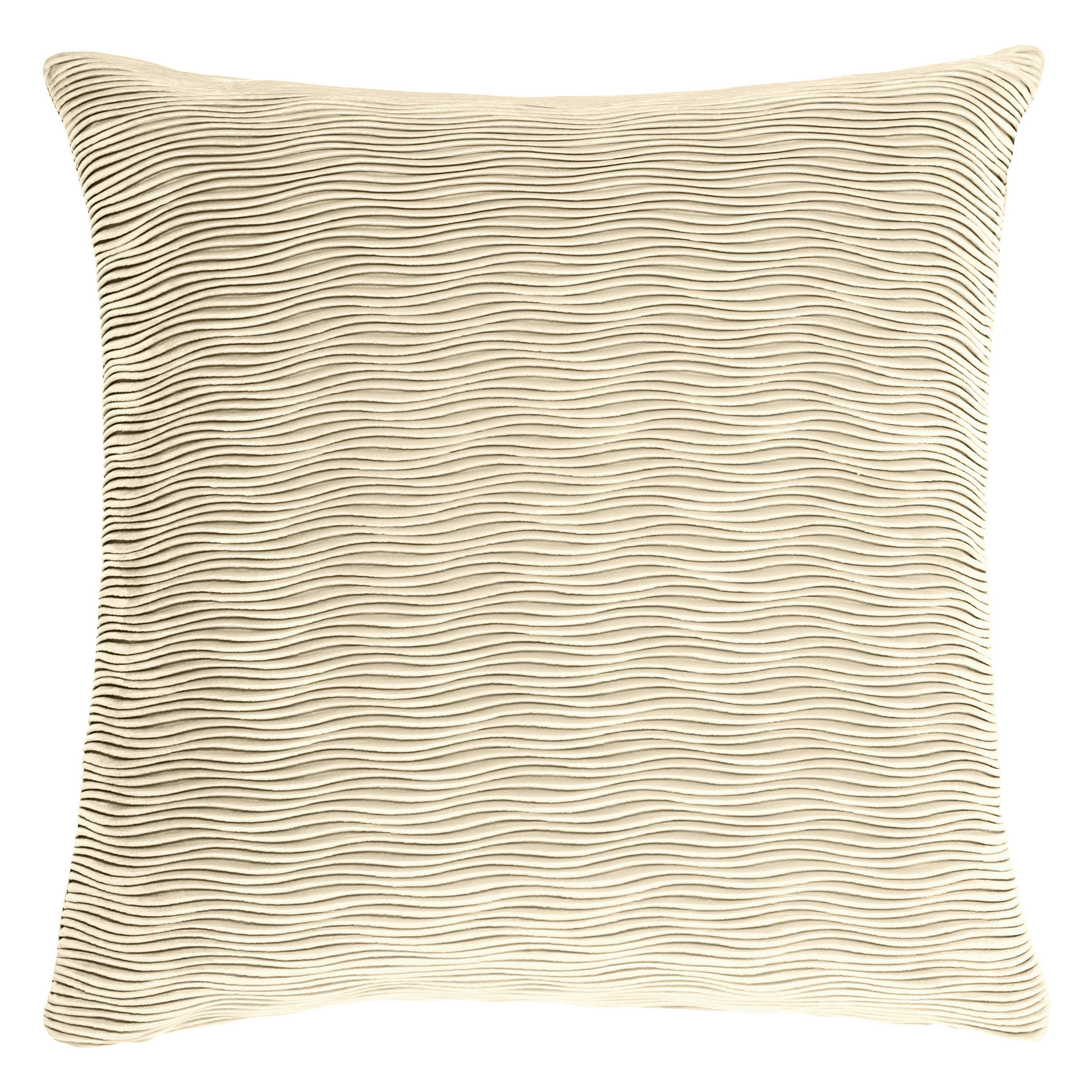 KISSENHÜLLE Wave 50/50 cm  - Weiß, Basics, Textil (50/50cm) - Novel