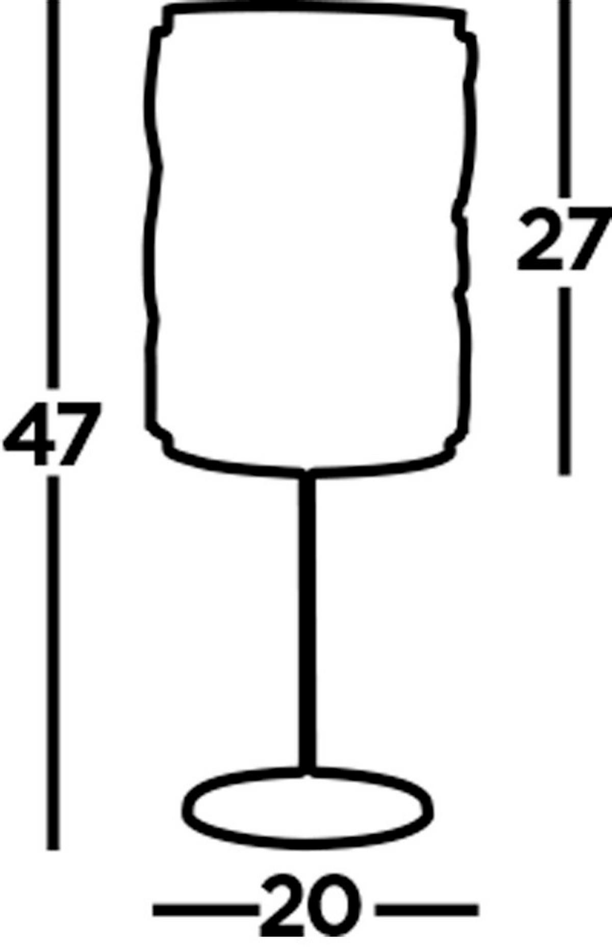 KRISTALNA NAMIZNA SVETILKA - barve kroma/prozorno, Design, kovina/steklo (19,5/47/19,5cm)