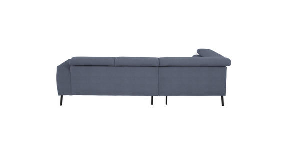 ECKSOFA Blaugrau Feincord  - Blaugrau/Schwarz, Design, Textil/Metall (205/280cm) - Xora