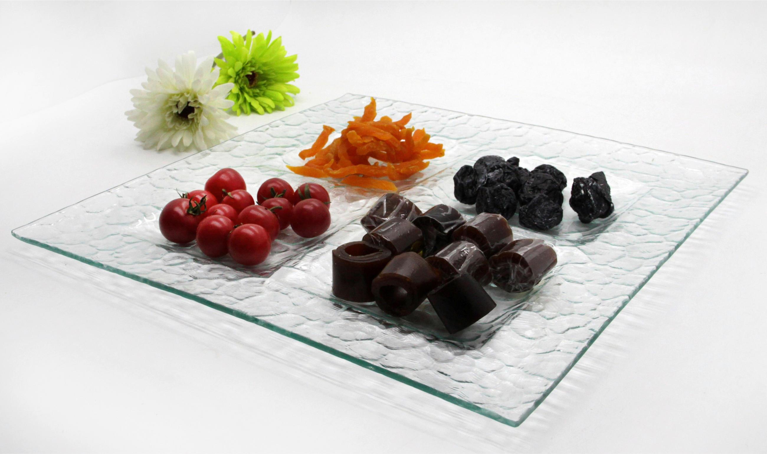 PLADENJ ZA SERVIRANJE      36,5/36,5 cm        - prosojno, Basics, steklo (36,5/36,5cm)