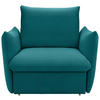 SESSEL Mikrofaser Petrol    - Petrol/Schwarz, Design, Kunststoff/Textil (120/100/97cm) - LOOKS by W.Joop