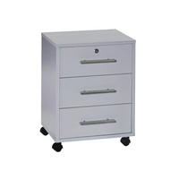 ROLLCONTAINER 44/58/40 cm  - Silberfarben/Grau, LIFESTYLE, Holzwerkstoff/Metall (44/58/40cm) - MID.YOU