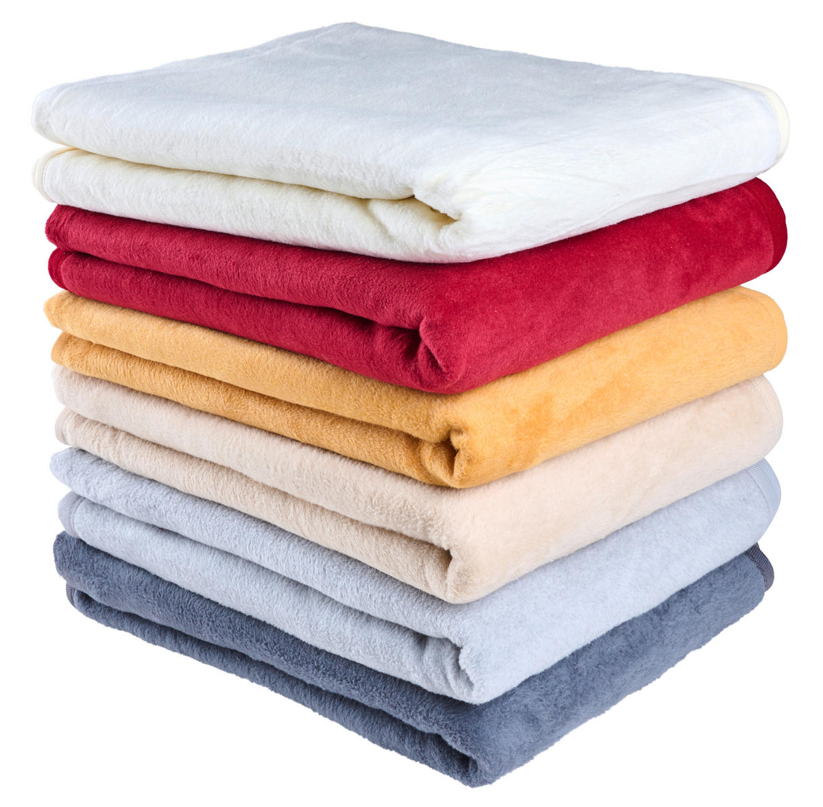 PLÉD 150/200 cm  - sötétvörös, Basics, textil (150/200cm) - Novel