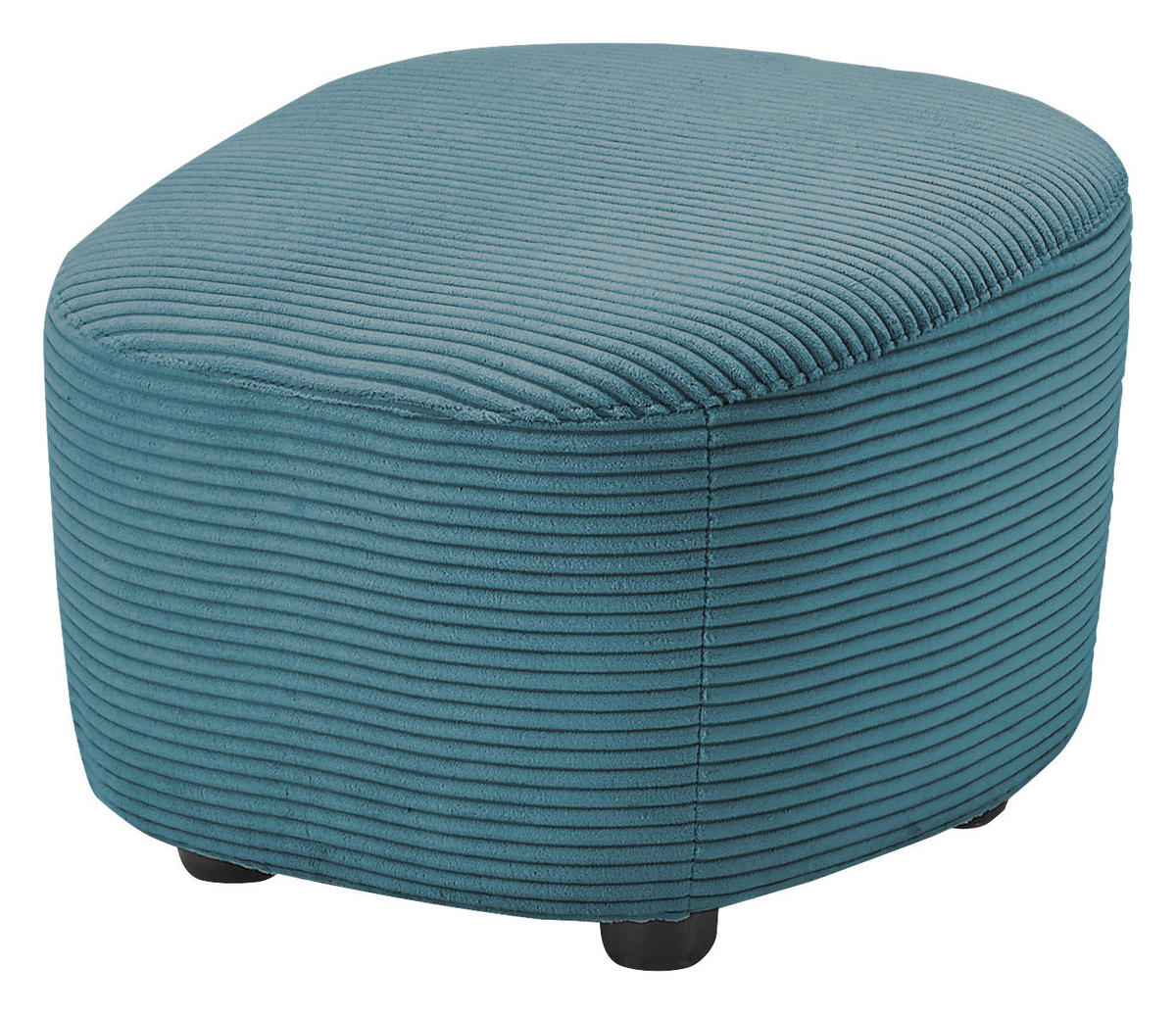 HOCKER Cord Blau  - Blau/Schwarz, Design, Kunststoff/Textil (54/41/57cm) - SetOne by Musterring